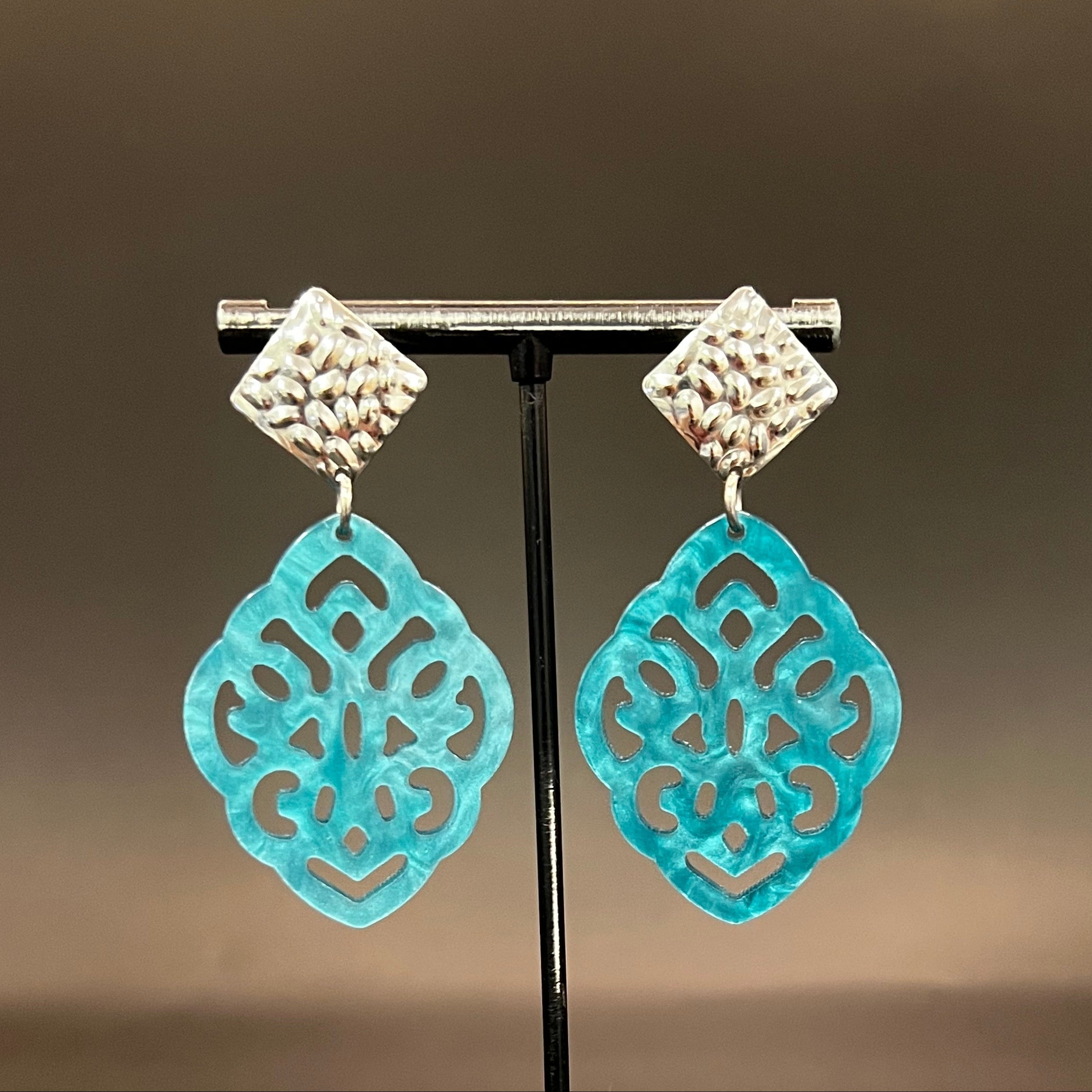 Ohrring Luna - petrol 