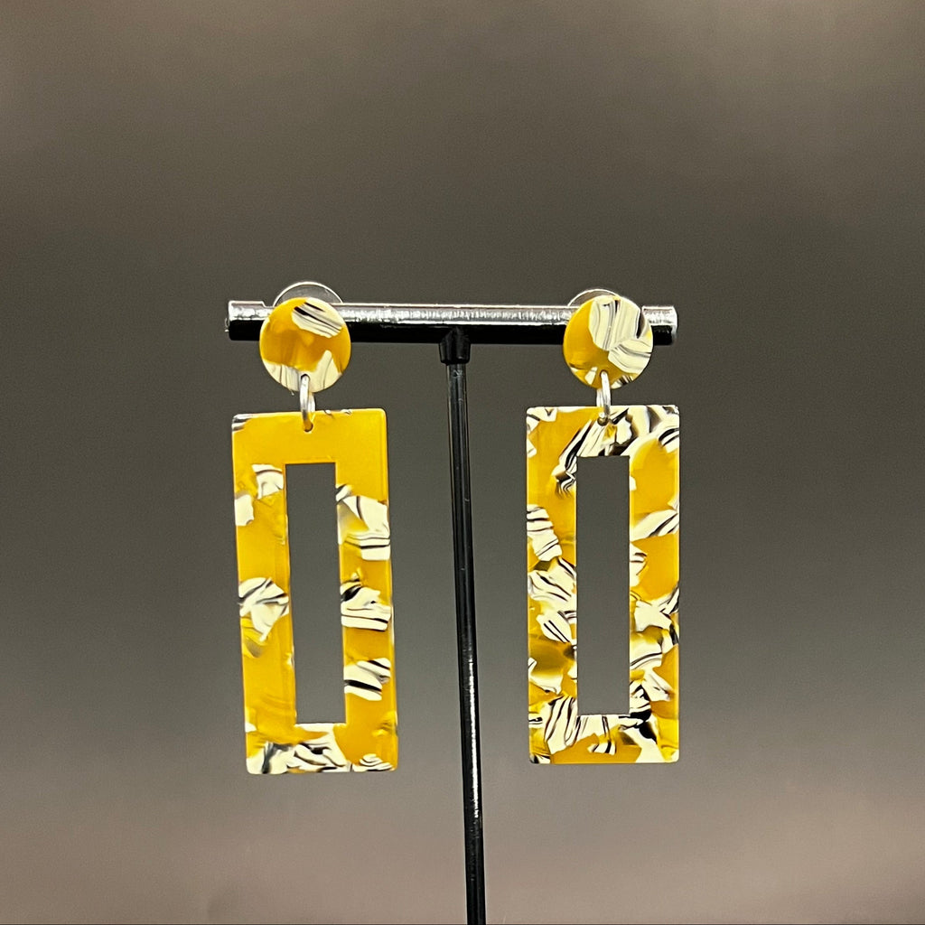 Ohrringe Emily - ocker-bunt