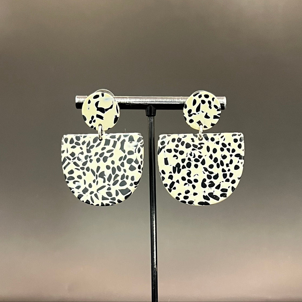 Ohrringe Inès - beige-schwarz