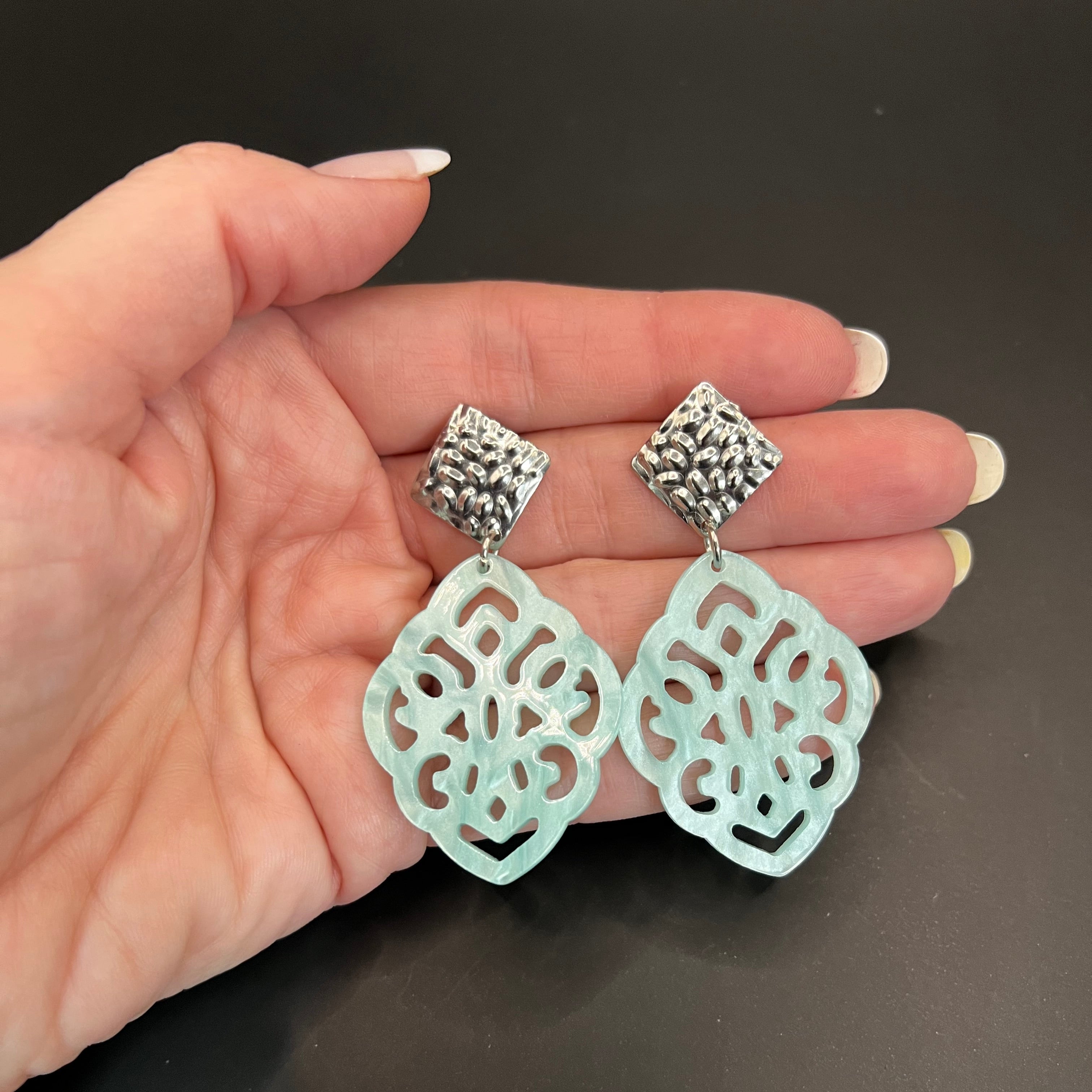 Ohrringe Luna - mint