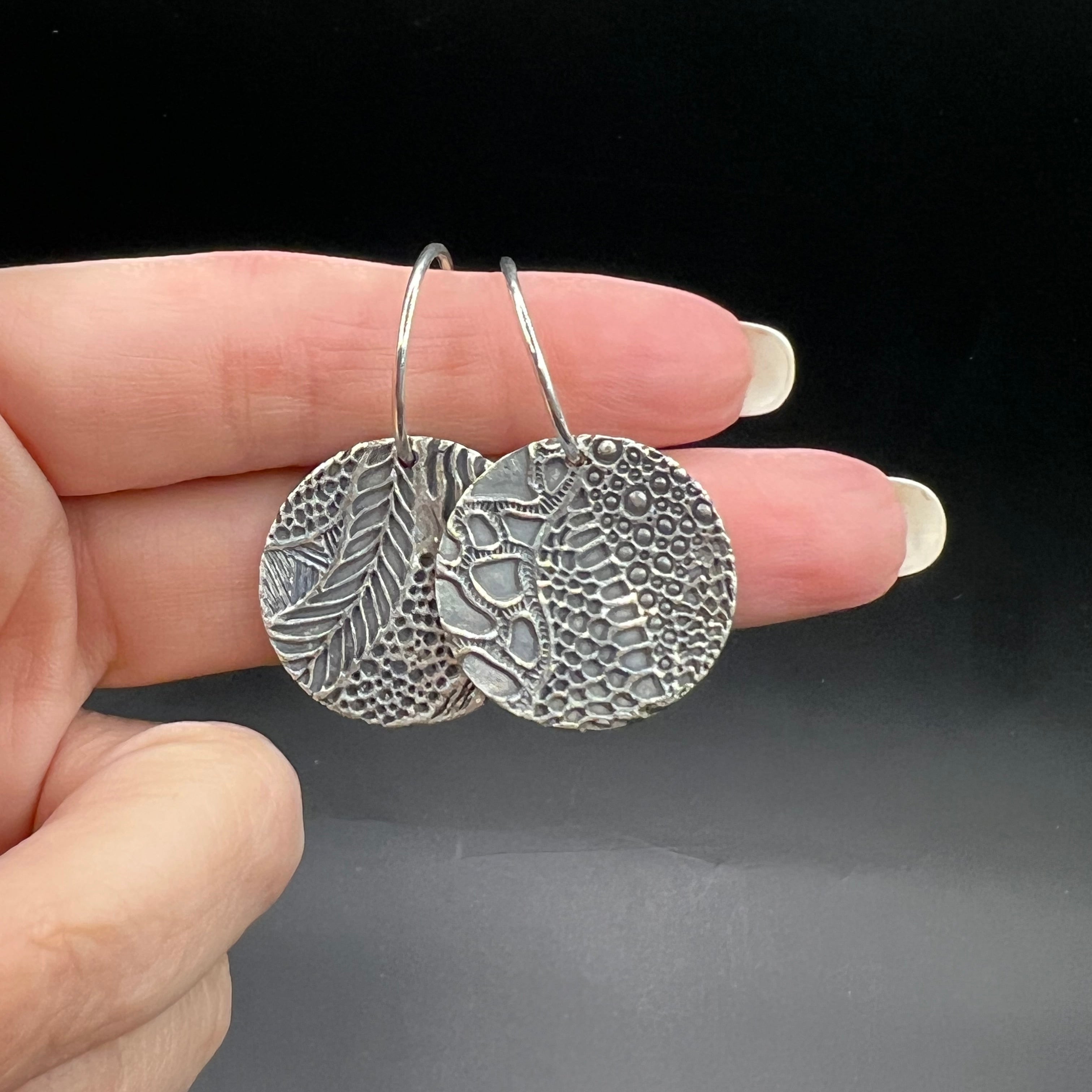 Silberohrringe Viola